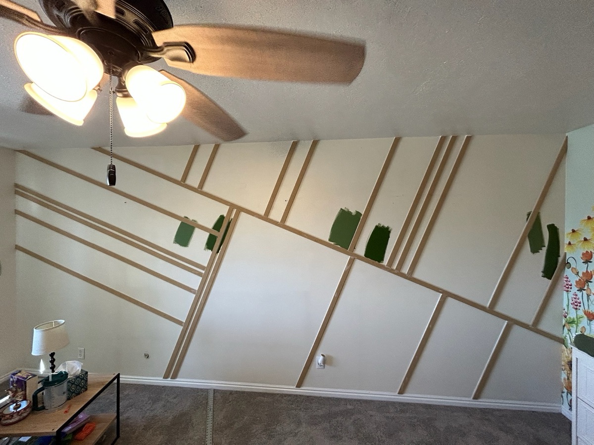 Bedroom wall during renovation